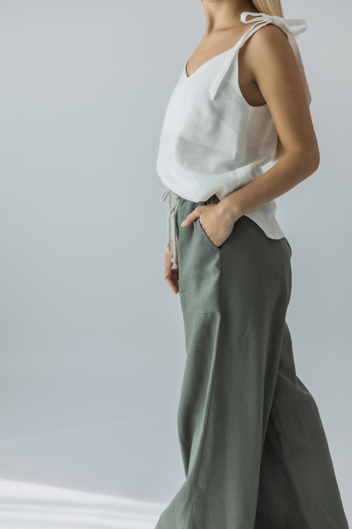 Wide pull-on trousers
