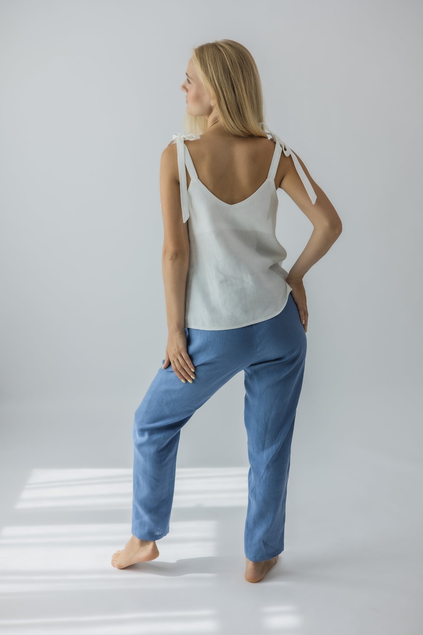 Cigarette pull-on trousers