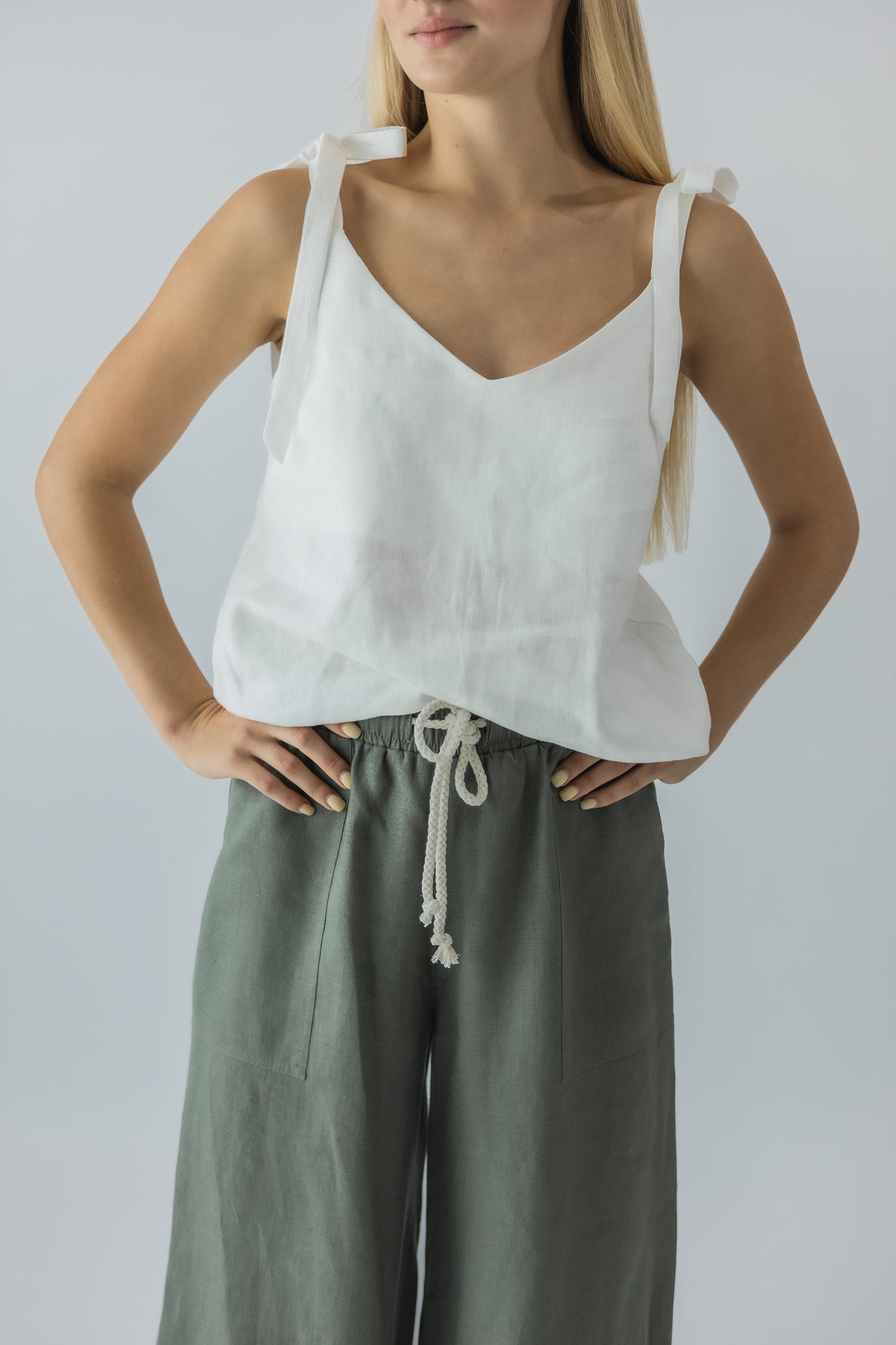 Wide pull-on trousers