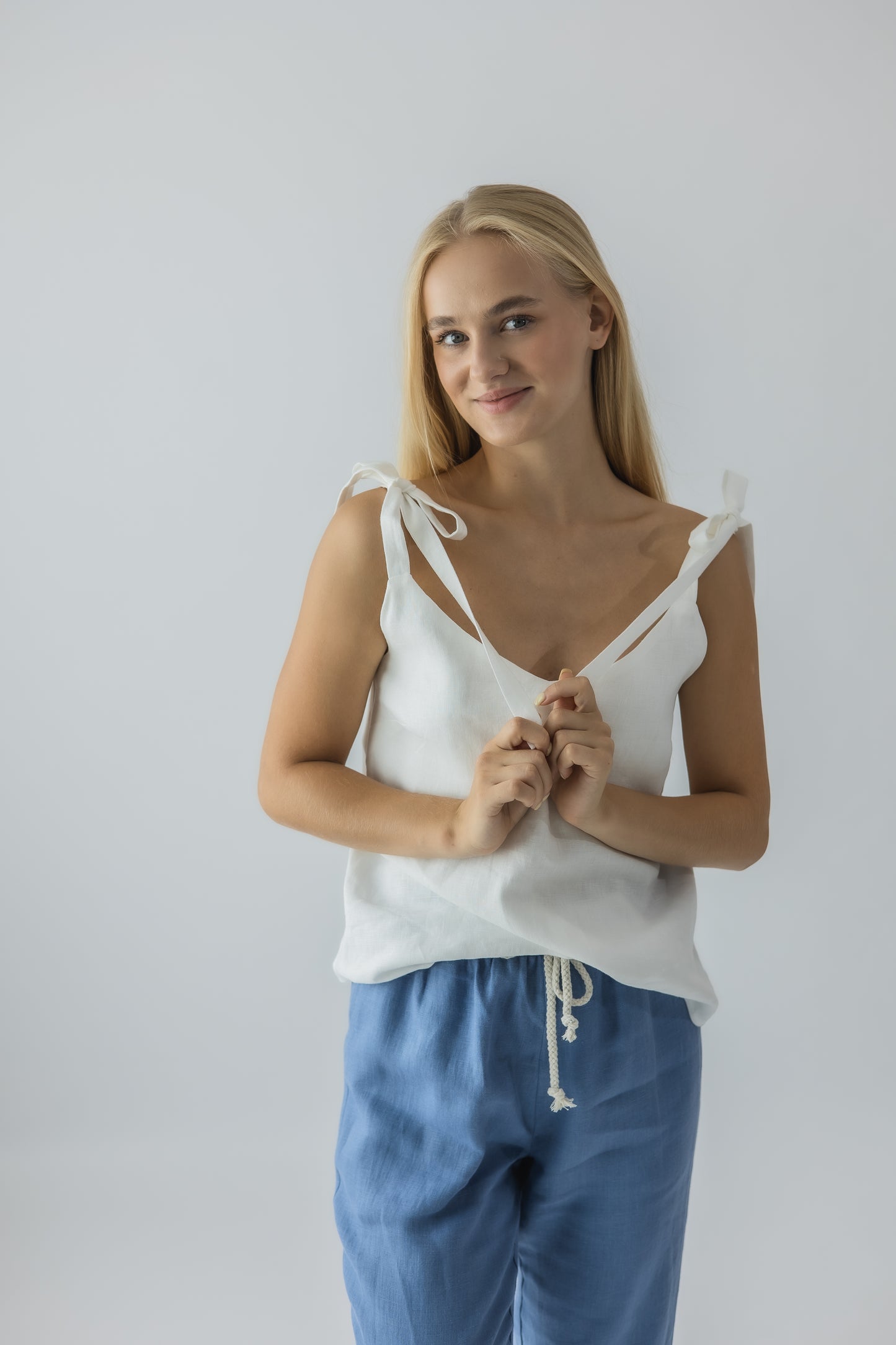 Cigarette pull-on trousers