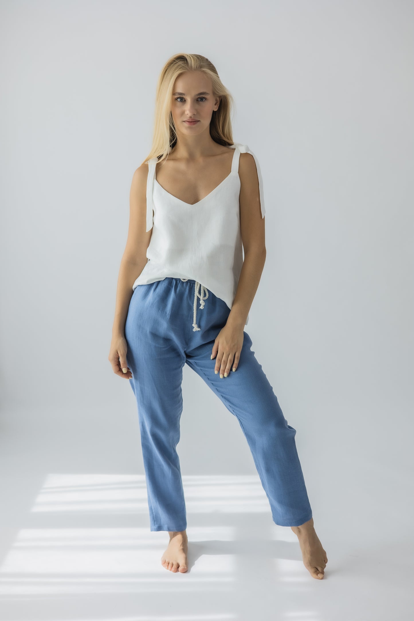 Cigarette pull-on trousers