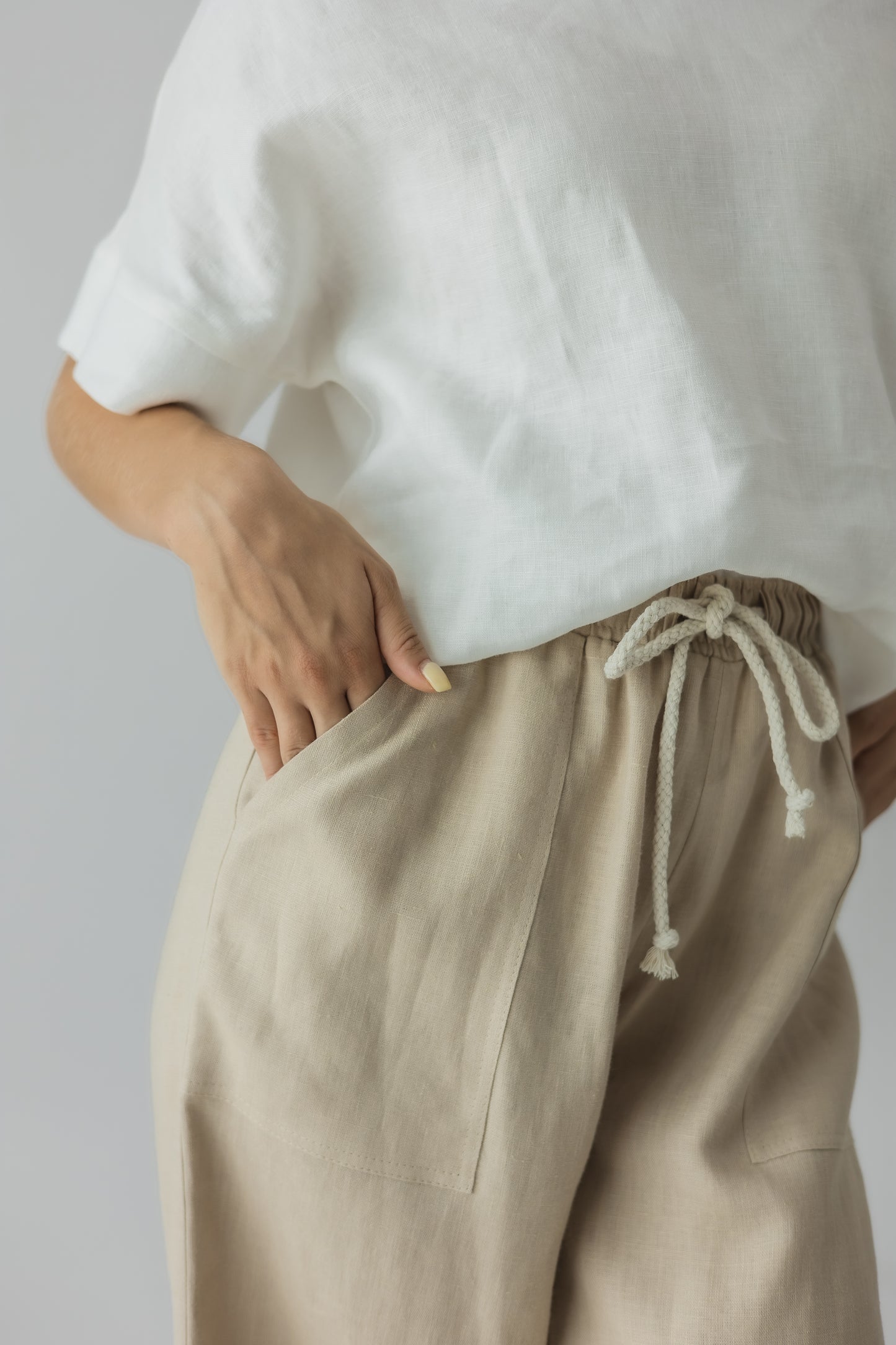 Wide pull-on trousers